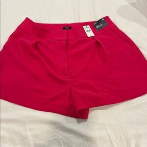 Express High Waist Fuchsia Shorts